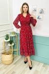 154840 Sifon Astarli Cicekli Elbise